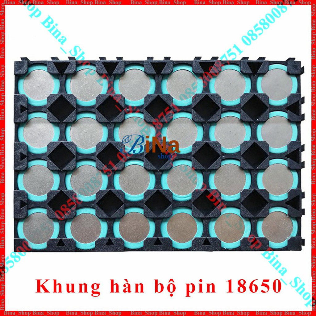 [2 cái] Khung pin 18650 3x5, 3x6, 4x5, 4x6 (tự chọn)