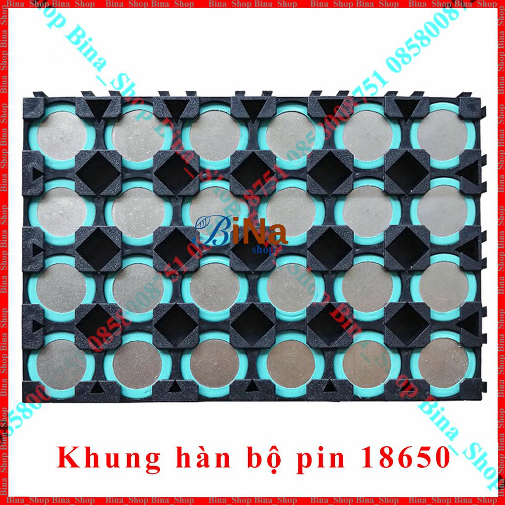 Khung gắn pin 4x6 Khay giá đỡ pin 18650 4S 6P