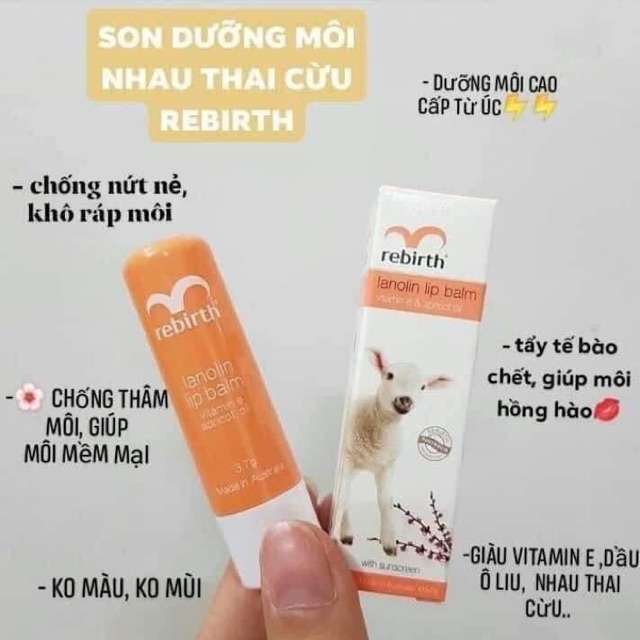 Son dưỡng môi chiết suất mỡ cừu