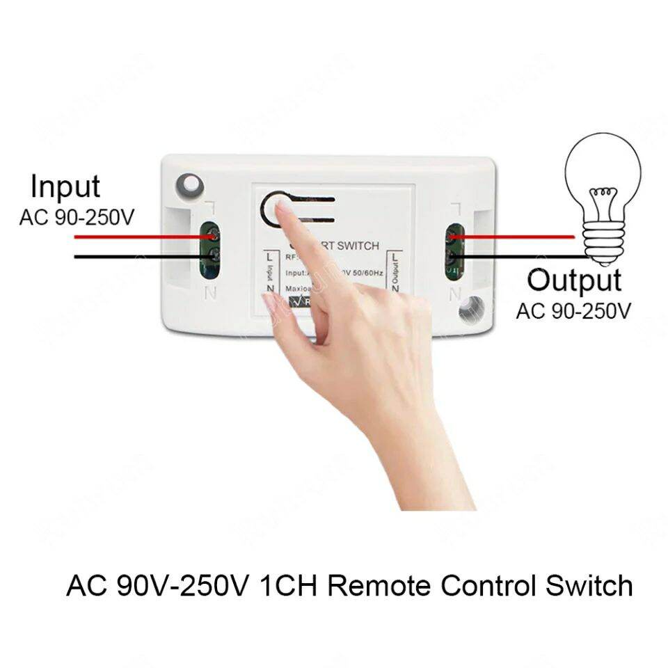 Công tắc dán tường tuya, tắt bật mọi vị trí không cần đi dây điện RF 433Mhz
