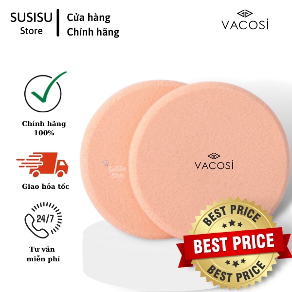 Bông ướt Vacosi BP05 trang điểm tròn lớn / Bông trang điểm Vacosi BP05