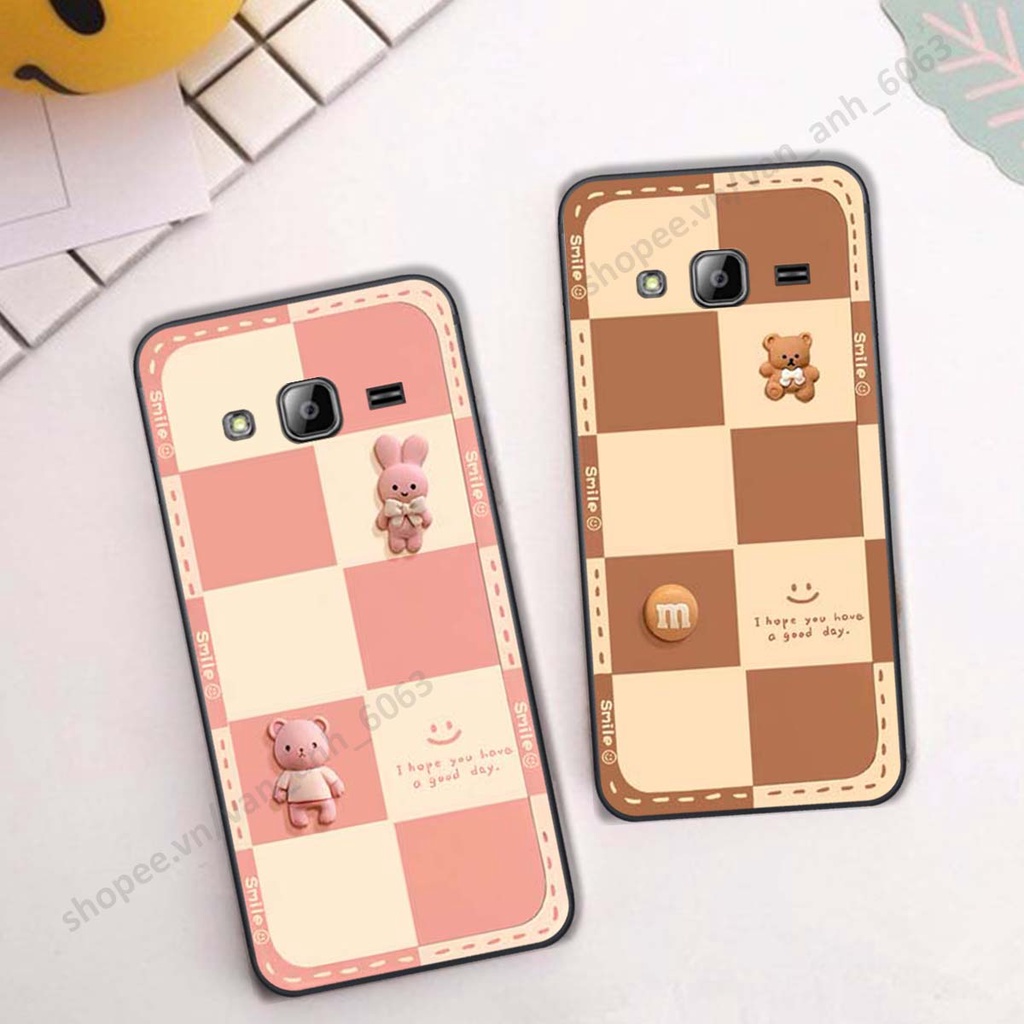 Ốp lưng Samsung J310 / J3 2016 hình gấu, kẹo dễ thương cute