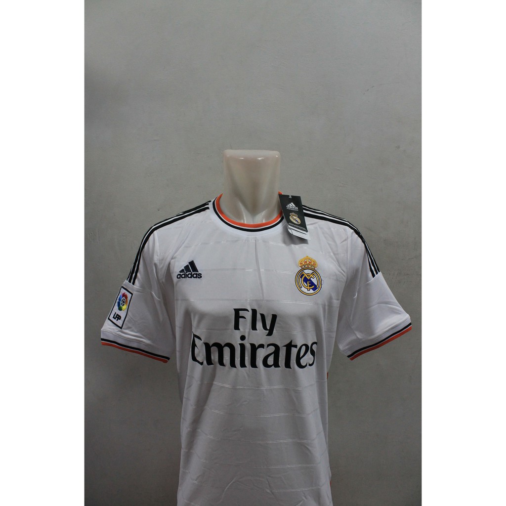 Áo Thun Tay Ngắn In Chữ Real Madrid Home 2013 / 2014