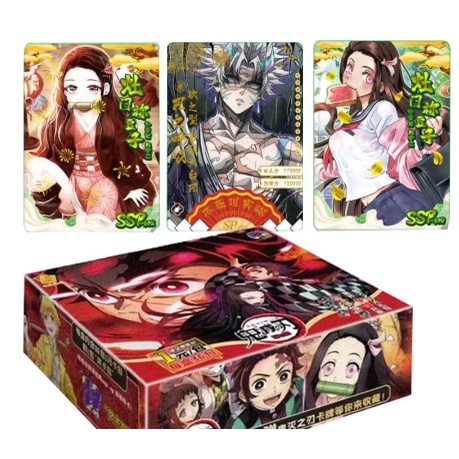 Hộp Thẻ Bài 5 ảnh nhân phẩm ngẫu nhiên Anime thanh gươm diệt quỷ Kimetsu no Yaiba
