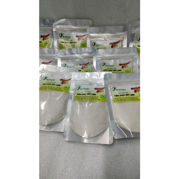 Bột rửa mặt the mát Sunnary the mát/ không the mát chuyên  sâu  sạch  nhờn, ngừa  mụn, lấy  sạch  tế  bào  bẩ