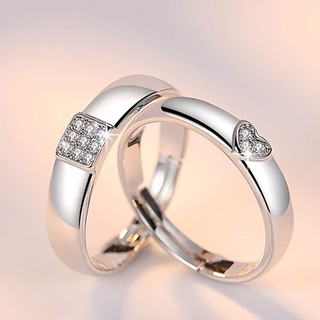 Nhẫn cặp - Nhẫn đôi bạc đẹp thiết kế mới nhất 2019
