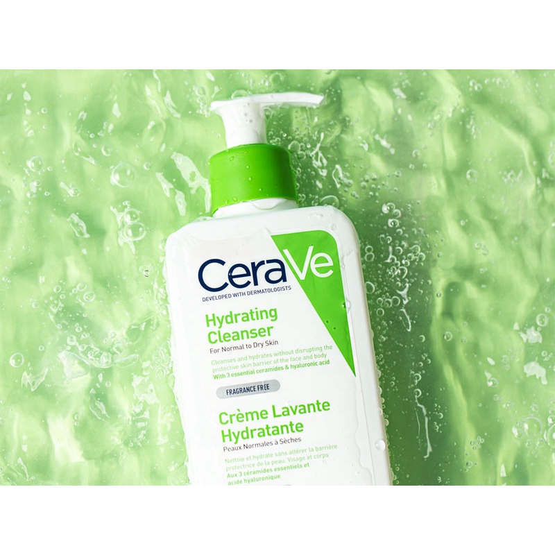 Sữa Rửa Mặt CeraVe Hydrating Cleanser Giúp Làm Sạch Và Cấp Ẩm Dành Cho Da Thường Và Da Khô 236ml