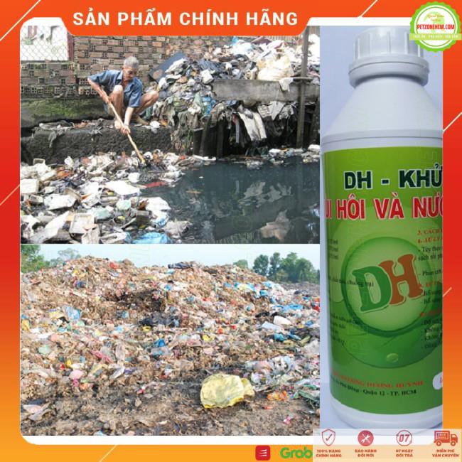 Vi sinh DH khử mùi hôi 1 lít 🎁FREESHIP🎁 xử lý nước thải hầm cầu-hố phân-chuồng nuôi chó mèo-hố gas-cống rãnh bị ô nhiễm