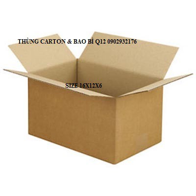 [1 HỘP] Hộp giấy carton đóng hàng hóa size 16x12x6
