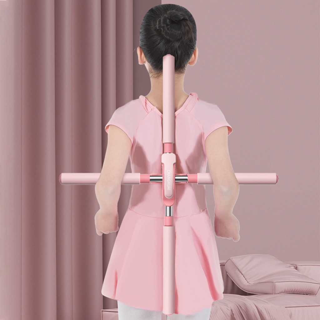 Gậy Tập Yoga Chỉnh Hình Lưng Bằng Thép Không Gỉ Độ Bền Cao Có Thể Thu Gọn Tiện Dụng