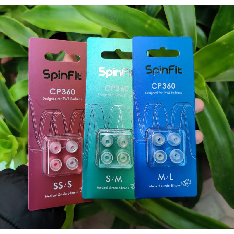Núm cao su Siêu mềm Spinfit CP360 cho tai nghe không dây True Wireless