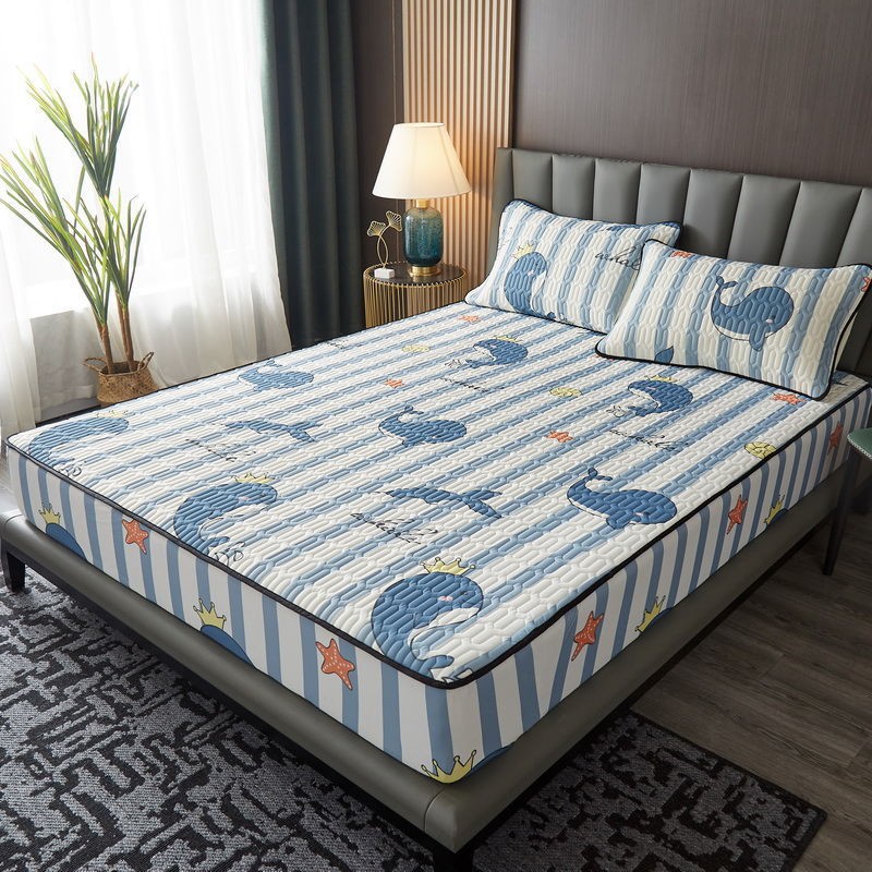 Nệm Mỏng Trải Bộ ba tấm giường cao su cho cuộc sống miền nam , chống bụi và trượt hai mảnh đơn Simmons