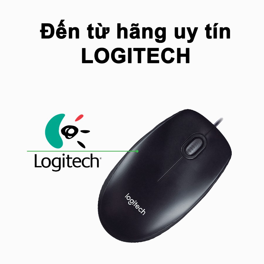 (Hàng Mới Về) [ BH 1 THÁNG ] Chuột Dây LOGITECH M100 - Laptop, chuột văn phòng, game thủ