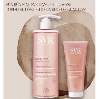 Sữa rửa mặt svr gel lavant topialyse dành cho da nhạy cảm
