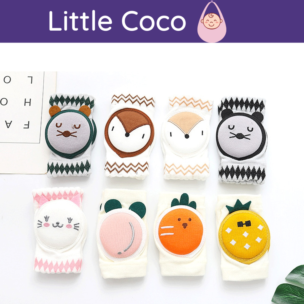 Tất bọc bảo vệ đầu gối mùa hè cao cấp cho bé tập bò - Little Coco - Băng bảo vệ đầu gối cho bé