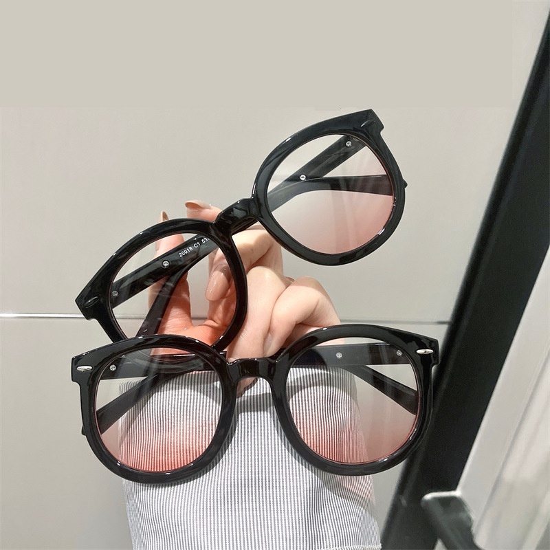 Kính cận thời trang nữ mắt ngố tròn pha hồng baby cực xinh phong cách Hàn Quốc đi chơi kỷ yếu đẹp giá rẻ LUMINA 095