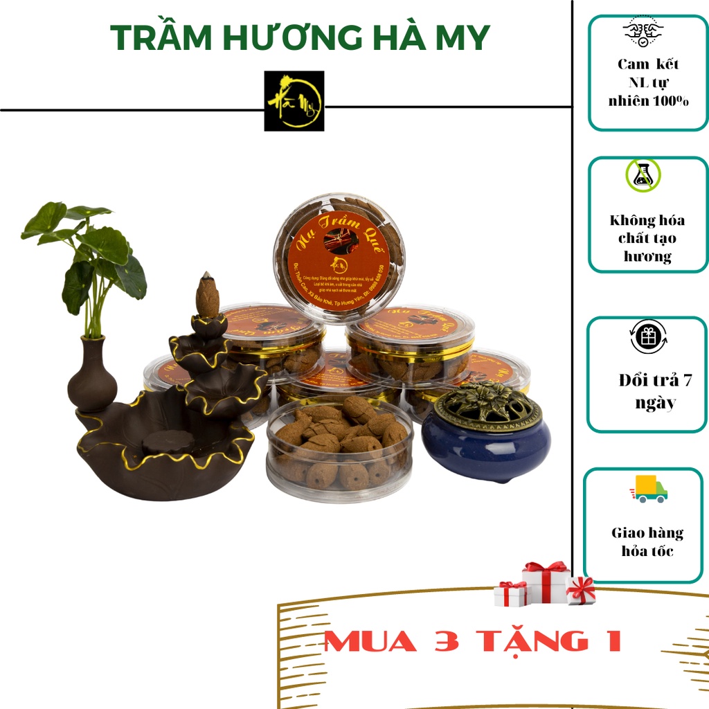 Trầm quế⚜️Nụ trầm quế tẩy mùi hôi mốc,tẩy uế được làm từ quế lâu năm quế rừng thời gian lưu hương 4-8h