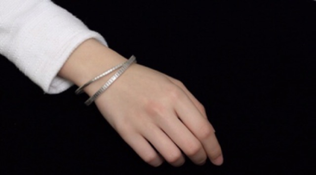 Vòng tay Bạc S999 Khắc Bát Nhã Tâm Kinh Phật Giáo - VT259