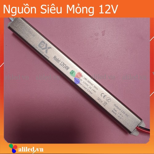 Nguồn 12V siêu mỏng 24W-400W- Nguồn tủ nội thất