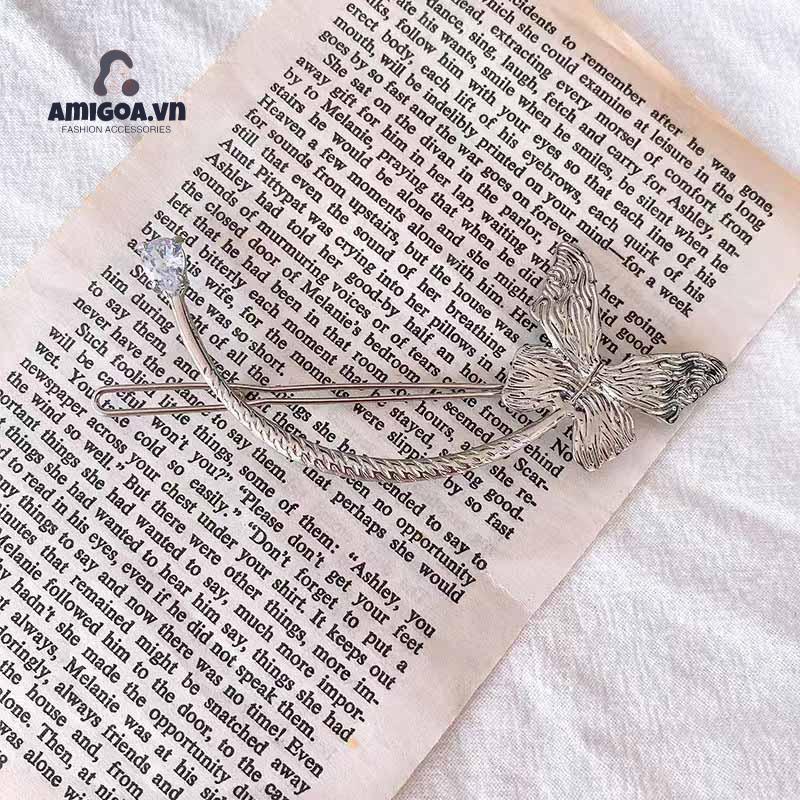 ✨✨Kẹp Tóc Hình Bướm Bằng Kim Loại Thanh Lịch Cho Nữ
