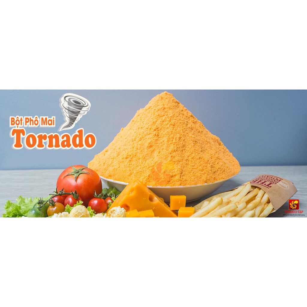 Gói 100g truyền thống bột phô mai lắc tornado vn tomato t&p chesse taste - ảnh sản phẩm 3