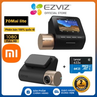 Camera hành trình Xiaomi 70mai Lite Quốc Tế , Kết nối Wifi, GPS, Full HD 1080P, cảm biến ảnh SONY -  BH 2 năm