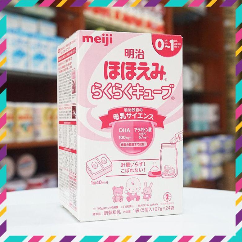 [Chính Hãng] Thanh sữa (lẻ) Meiji Nhật số 0 số 9 (27g) date mới