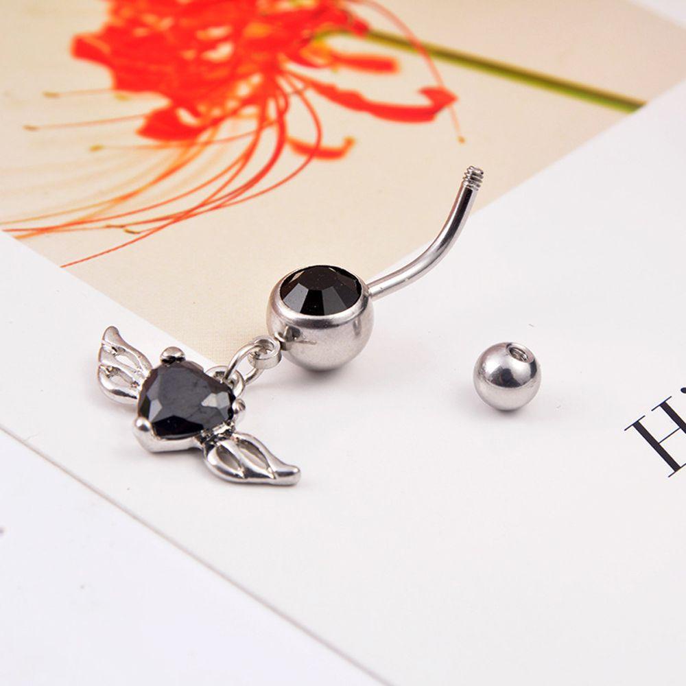 VANES1 Khuyên RốN HìNh Tim BằNg ThéP Không Gỉ