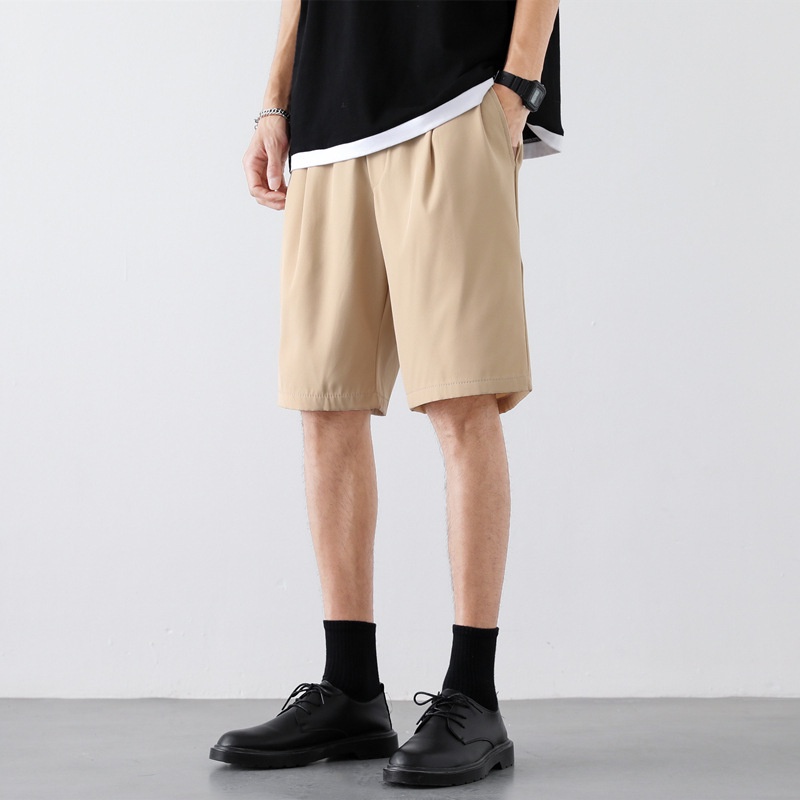 Quần Short Thể Thao 5 Tấc Ống Rộng Vải Lụa Lạnh Mỏng Nhanh Khô Thời Trang Mùa Hè Cho Nam FARUILINE MEN130