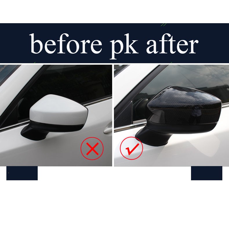 Ốp Gương Chiếu Hậu Bằng Sợi Carbon Cao Cấp Cho Ô Tô Mazda CX5