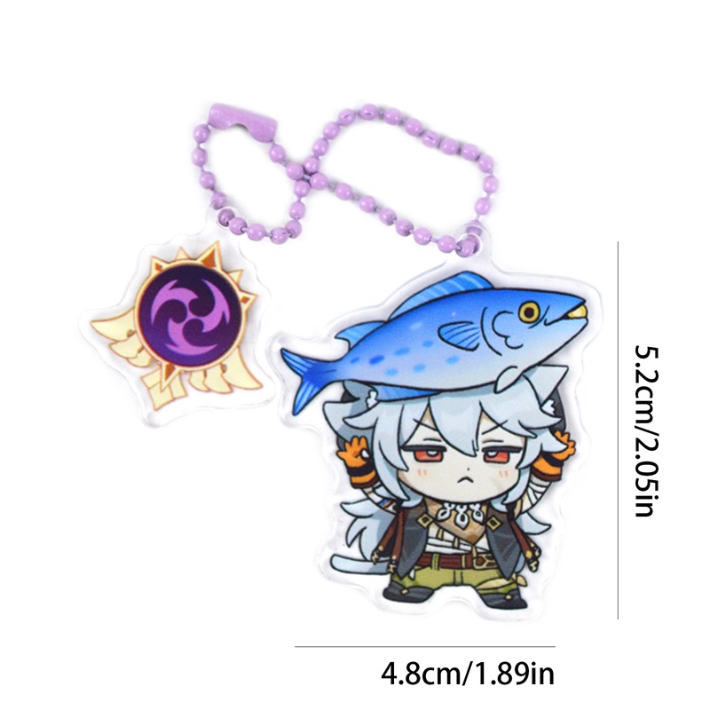 Tmdbyx Móc Khóa Acrylic Hình Nhân Vật Anime Xiao Ningguang Zhongli Hu Tao