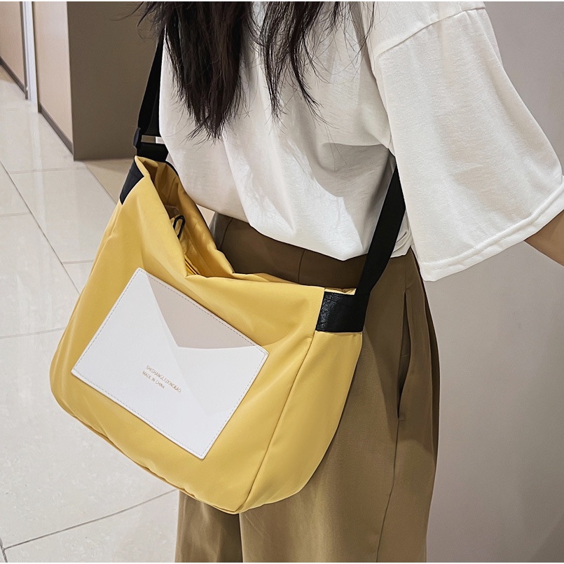 Túi Đeo Chéo Nylon Sức Chứa Lớn Thời Trang Hàn Quốc Cho Nữ