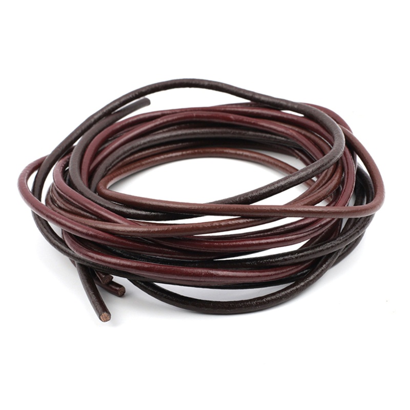 Seng Dây Thừng 4mm Bằng Da Thật Dùng Làm Vòng Tay DIY Đa Năng