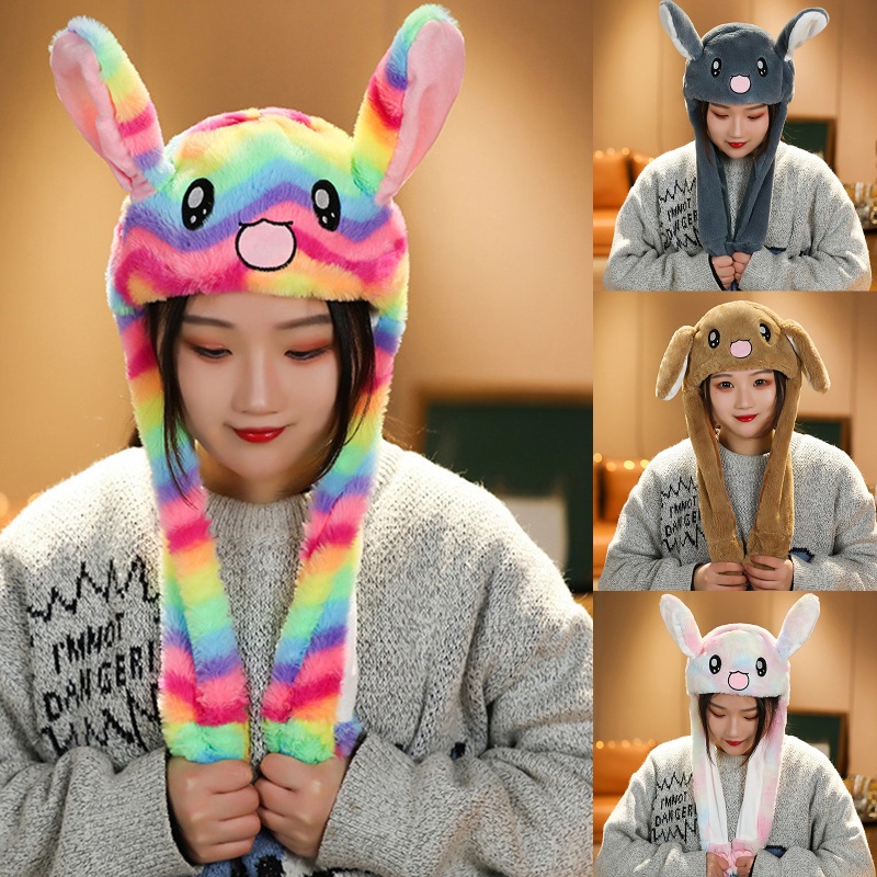 ✿ Mũ Tai Thỏ Mềm Mại Làm Đạo Cụ Chụp Ảnh Halloween