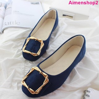 Kích Thước Lớn (35~43)✨Giày Búp Bê Mũi Vuông Thoải Mái Thời Trang Xuân Thu 2021 Có Size Lớn 43 Dành Cho Nữ