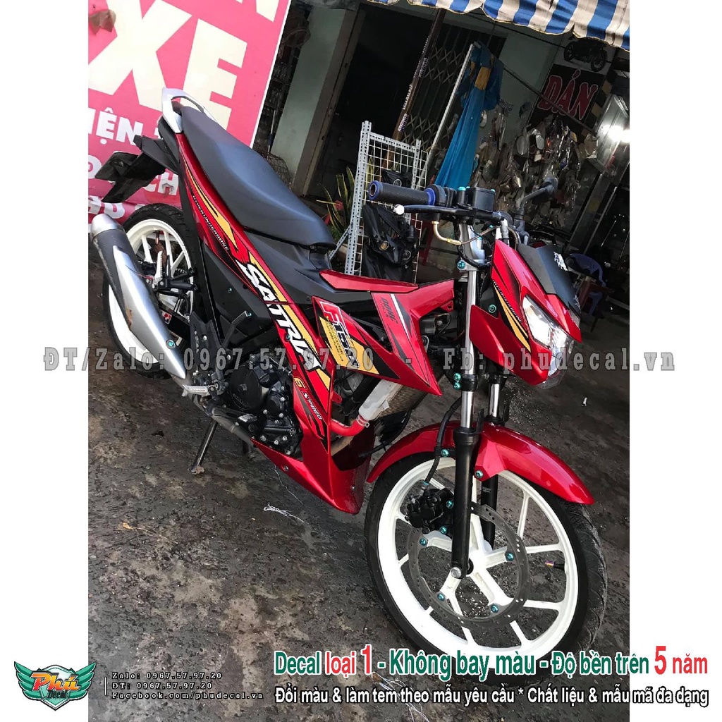 Tem rời Satria đỏ (L)