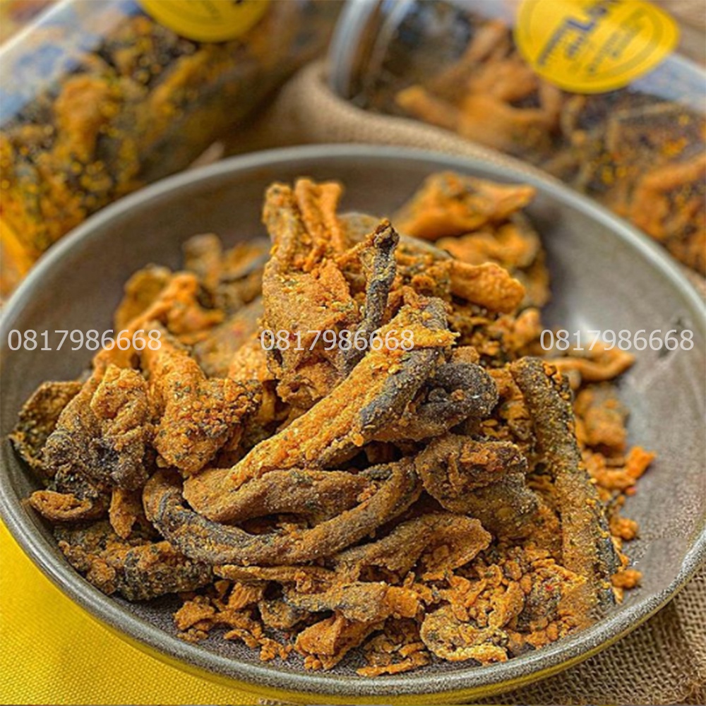 Da Cá Vị Trứng Muối Giòn Tan 250g, Đồ Ăn Vặt Da Cá Lắc Trứng Muối Mường Then