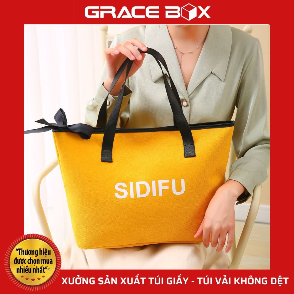 Túi Vải SIDIFU Thời Trang - Bảo Vệ Môi Trường - Siêu Thị Bao Bì Grace Box