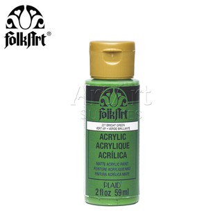 Màu bright green - ja227, màu vẽ trang trí đa dụng folkart premium acrylic paint