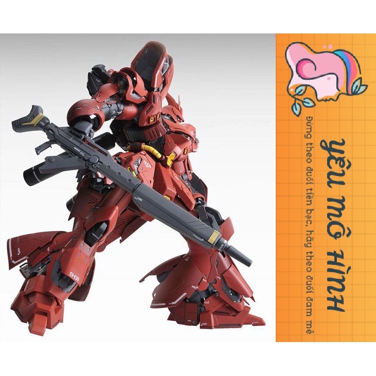 Mô hình Gundam MG Sazabi Ver Ka Tặng kèm Đèn Led  và Decal nước