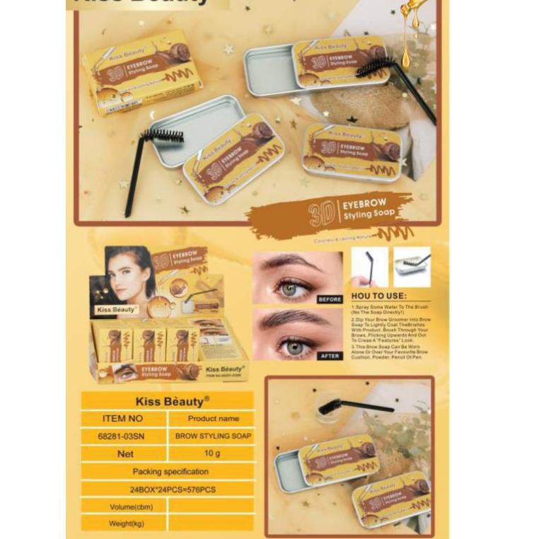 (hàng Mới Về) Xà Phòng Tạo Kiểu Lông Mày 3d Kiss Beauty Per.68181-03 | BigBuy360 - bigbuy360.vn