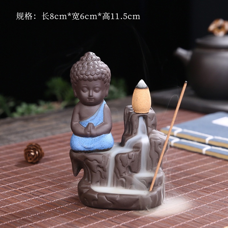 Thác khói trầm hương Phật bên suối tặng kèm 5 nụ trầm
