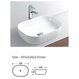 Chậu rửa lavabo đặt trên bàn L61 Bancoot