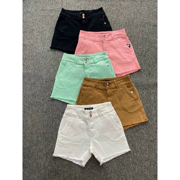 QUẦN SHORT JEANS NỮ LƯNG CAO TUA LAI