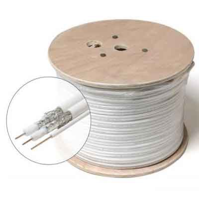 Dây cáp đồng trục liền nguồn Tipko RG59 +2C ( CCS0.9/80sợi + dầu)