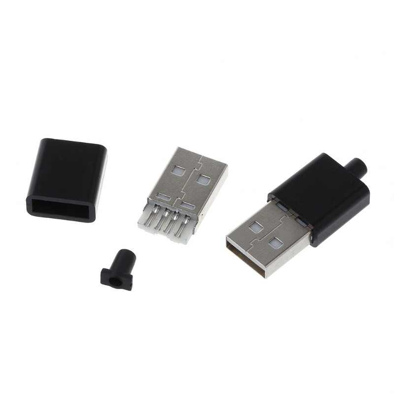 Set 10 Phích Cắm USB 2.0 Loại A 4P Bằng Nhựa Tiện Dụng