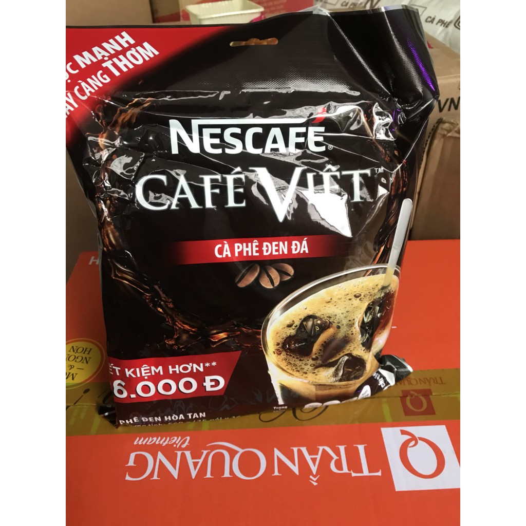 Cà phê hòa tan NESCAFÉ CAFÉ VIỆT Cà Phê Đen Đá (túi 35 gói x 16g)