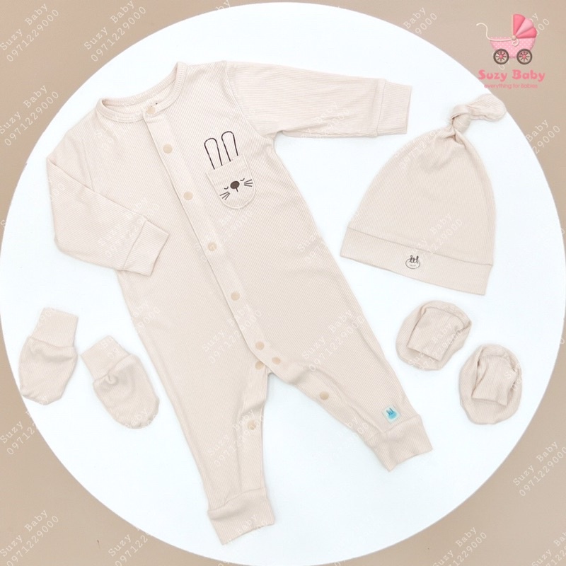 Body LIL Little Love 5 màu vải tăm túi ngực cho bé 0-6m, Suzy baby