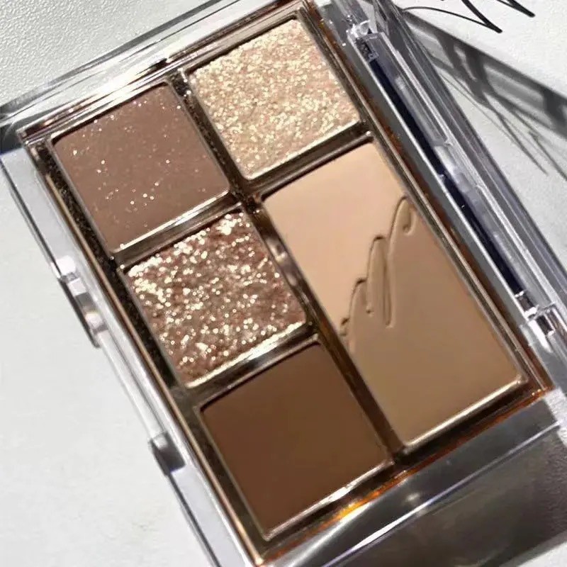 Bảng Mắt 6 Ô MEALEA Tông Màu Nâu Cam Vàng Nhũ Siêu HOTTREND | BigBuy360 - bigbuy360.vn