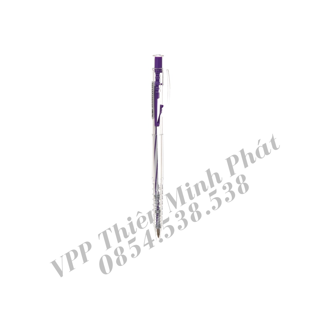 Bút Bi Thiên Long TL-027 0.5mm Xanh, Đỏ, Đen, Tím - Chính Hãng